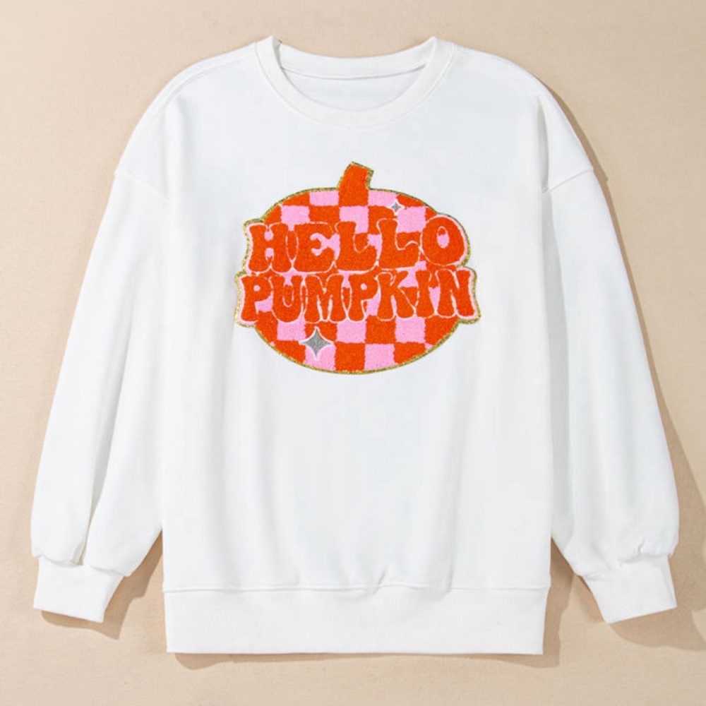 NWT Hello pumpkin Crewneck sweater 🍂🤎